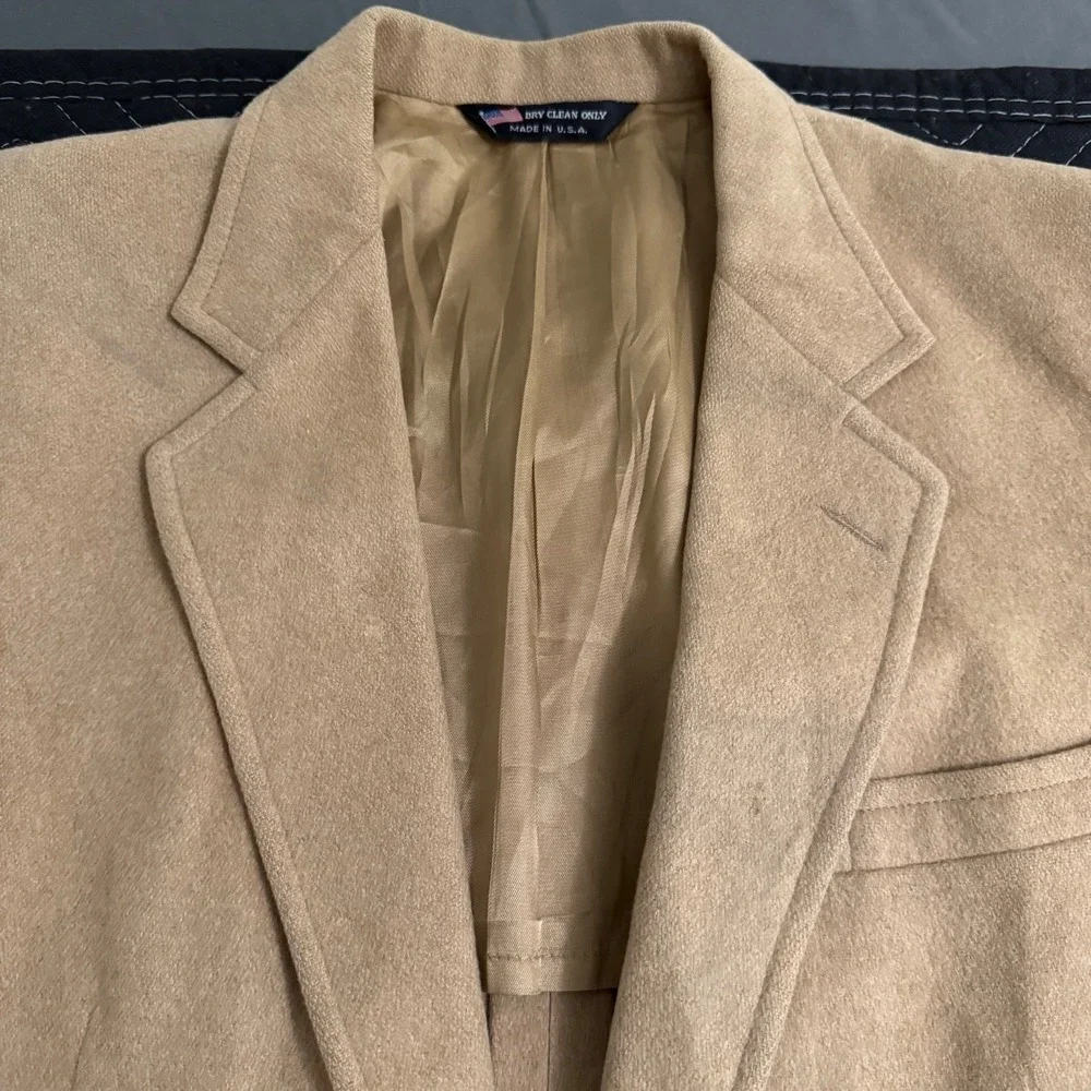 John Alexander Wool Sport Coat Blazer Jacket 2 Button Size 44 Made in USA